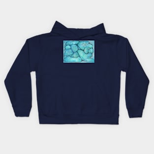 Southwest Turquoise Geode Kids Hoodie